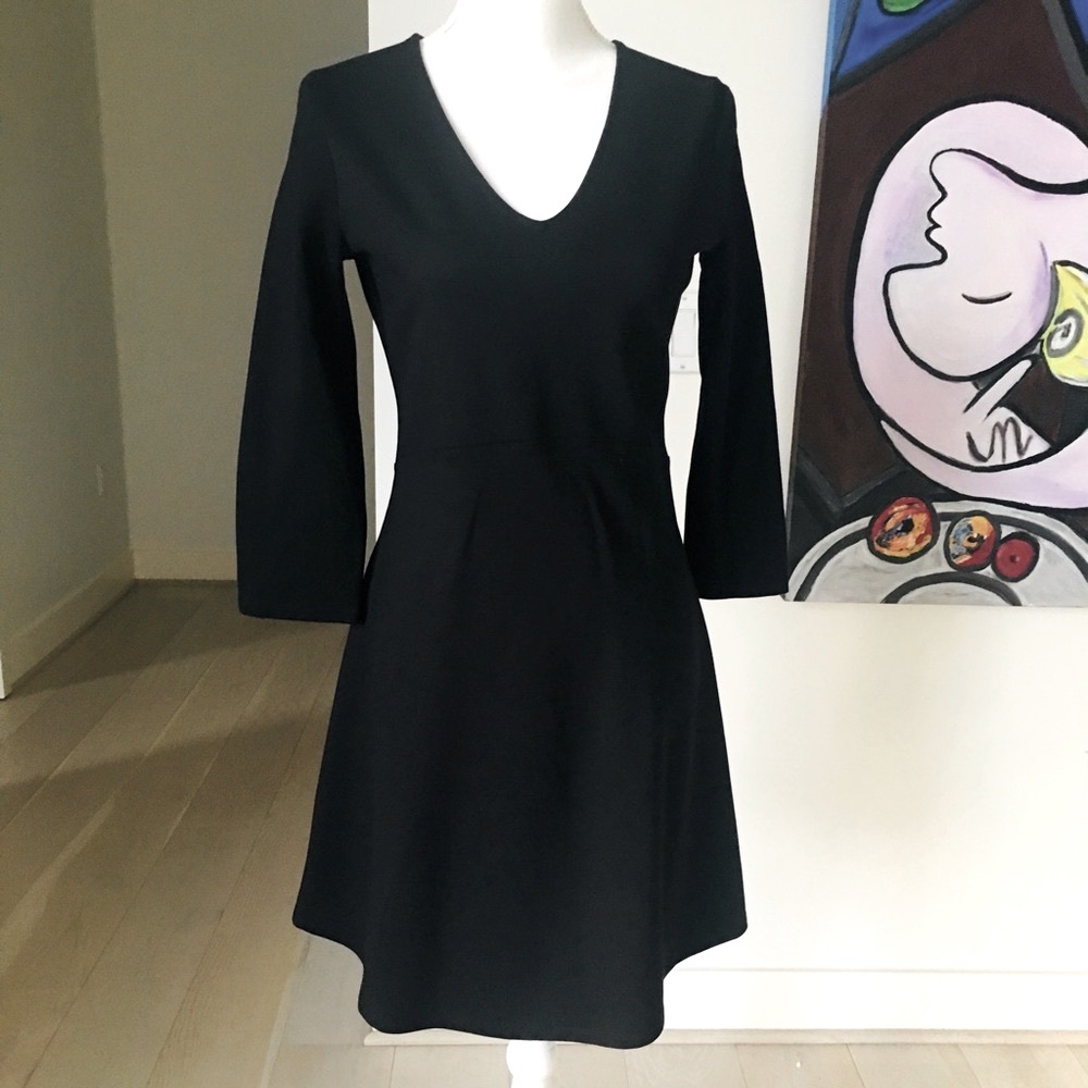 $180 ARMANI EXCHANGE BLACK A-LINE DRESS NWT SUZE M